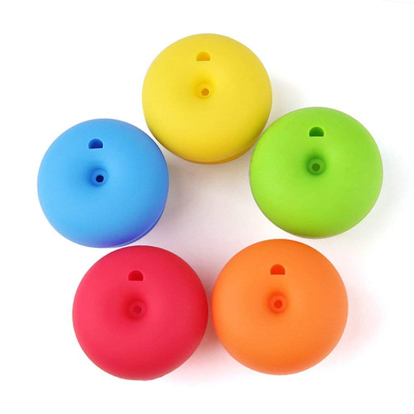 Silicone straw lid