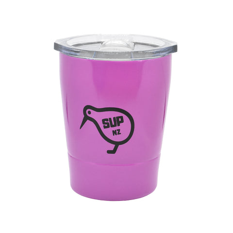 8oz Stainless Steel reusable cup magenta purple